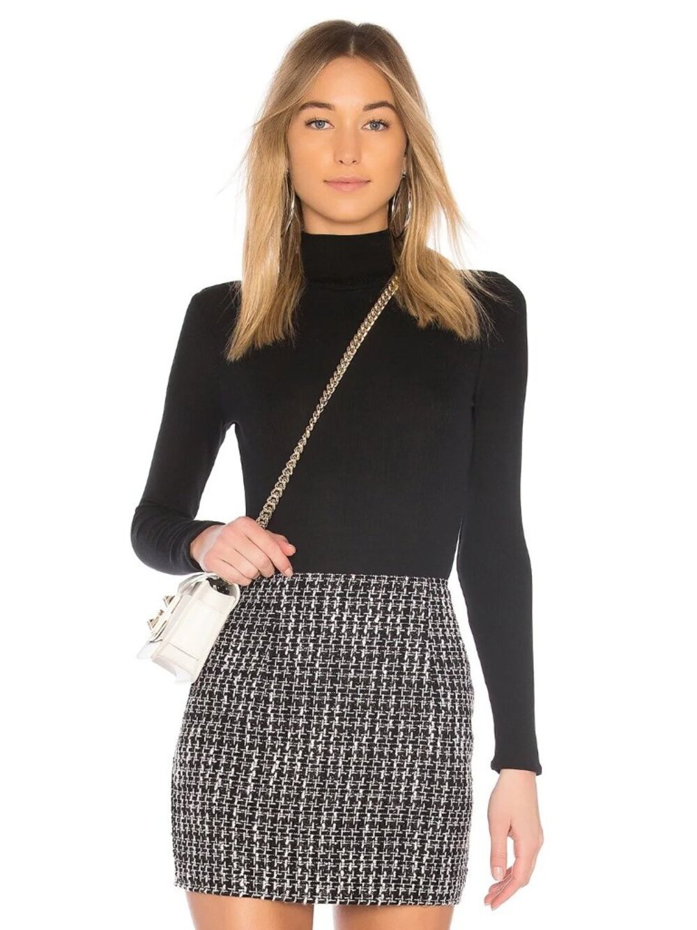 n:philanthropy Brooke Turtleneck Bodysuit in Black - Picture 2 of 5